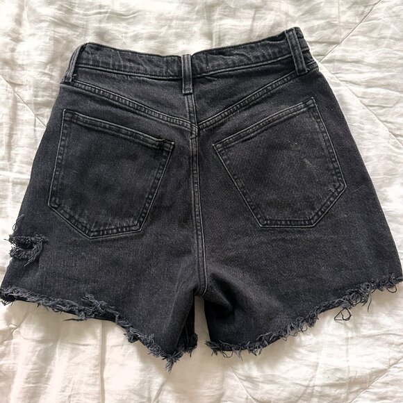 Black Denim Shorts Abercrombie - Picture 3 of 4
